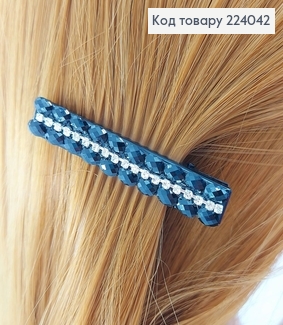 Заколка стрела черная со стразами 224042 фото