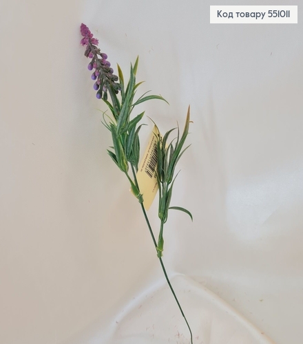 Искусственный цветок лаванда пластик 30 см. 551011 фото 1