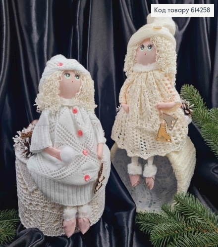 Коробка (20*14см)АЙВОРІ з кришкою БІЛА ЛЯЛЬКА (висот.23см),ручна робота, Україна 614258 фото 1