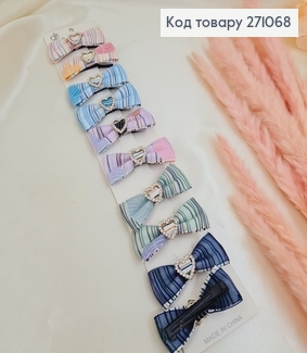 Заколка уточка детская Бантик с брошкой 10шт/уп 263003 фото