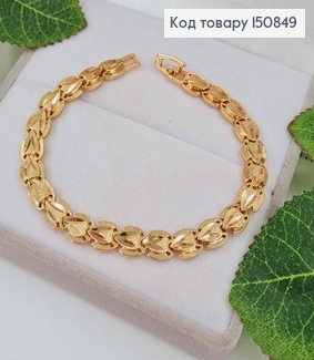 Браслет плетеный, из листочков Айвы, дл. 18,5см Xuping 18K 150849 фото