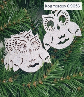 Набор (5шт)  деревянных игрушек Сова блеск 6*7 см 5 шт/уп, Украина 619056 фото