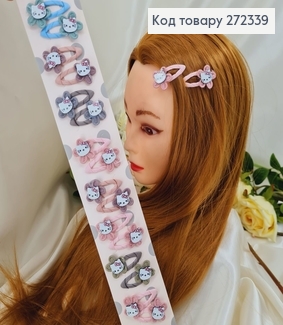 Заколка детская ток так Китти в асс 20 шт/уп 272339 фото