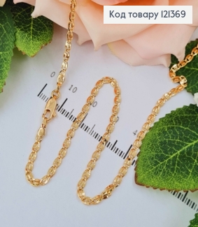 Цепочка, плетение пластинки, 0,3см, длина 45см., Xuping 18K 121369 фото