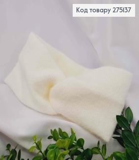 Повязка чалма, Пушистик, мягкая-качественная, БЕЛОГО цвета, 50*12см, ручная работа, Украина. 275137 фото