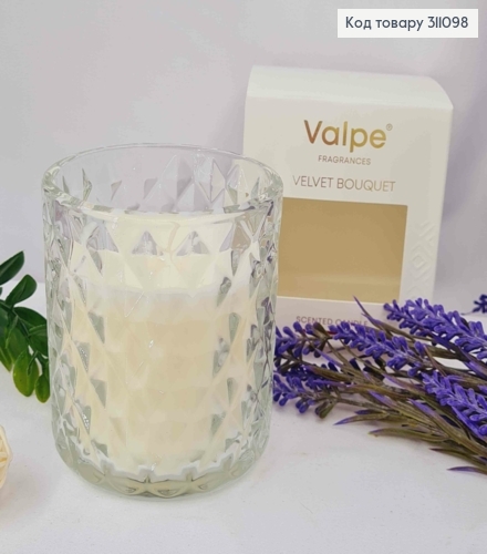 Аромасвечка в "хрустальном" стакане VELVET BOUQUET, Valpe, BISPOL, 180г (40год)VC-001-458 311098 фото 1