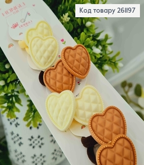 Набор детских резинок "Шоколадные Сердечки" 20 шт/наб. 261197 фото