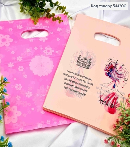 Пакет полиэтиленовый, "Flowers Fancy" и "Fashion" в ассортименте, 100шт/уп, 30*20см 544200 фото 1
