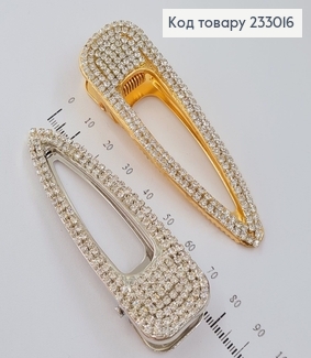 Заколка Стрела Роскошная 8 см металл в камнях 233016 фото