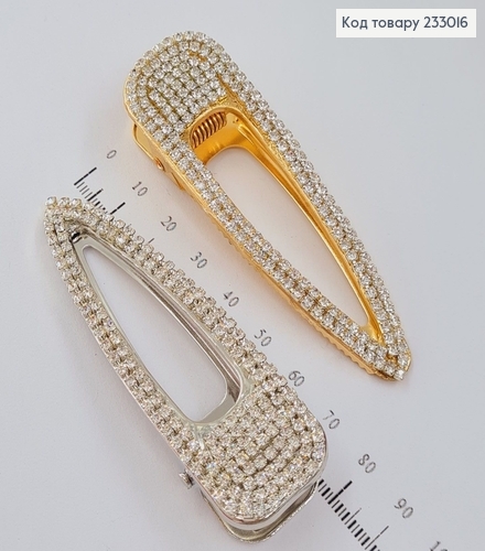 Заколка Стрела Роскошная 8 см металл в камнях 233016 фото 1