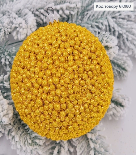 Игрушка шар 100 мм Декор ЗОЛОТО НЕОН, Украина 610180 фото 1