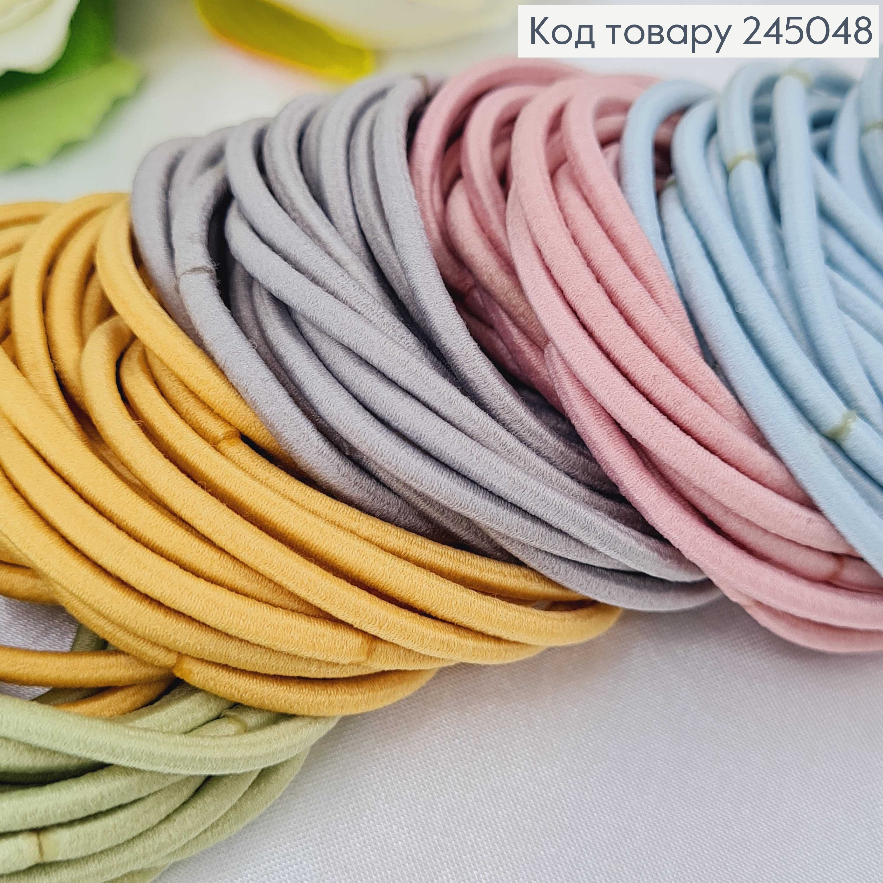 Резинка шнурок пастельно цветная 100 шт/уп. цена по уп. 245048 фото 2