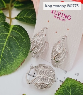 Сережки родованные Сумочка, 2,5*2см, Xuping 180775 фото