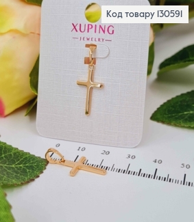 Крестик классический, 1,9*1,1см, Xuping 18K 130591 фото