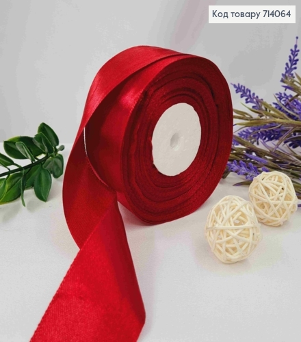 Стрічка атласна ВИШНЕВА (колір 86 ), ширина 4см, довжина 36 ярдів (33м) 714064 фото 1