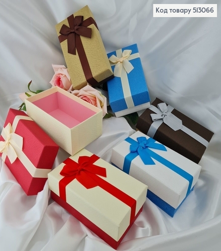 Коробка однотоная с Бантиком 14,5*8*5см, в ассорт. 513066 фото 1