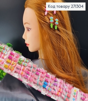 Заколка (40шт) стрела  (уточка) 3см  Бантик в асорт. 271304 фото