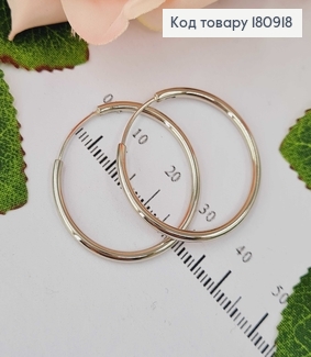 Сережки родовані, Кільця діам. 3см , Xuping  180918 фото