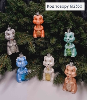 Новогодняя фигура ДРАКОН (символ года 2024) в ассортименте, размер 8,5*4,5см, Украина. 612350 фото