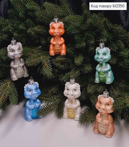 Новогодняя фигура ДРАКОН (символ года 2024) в ассортименте, размер 8,5*4,5см, Украина. 612350 фото 1