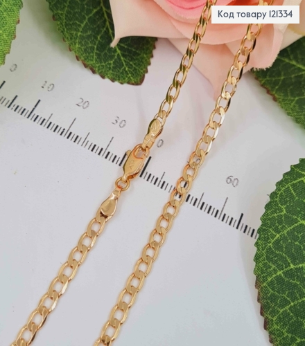 Цепочка панцирное плетение, шир.3,5мм, дл. 44см, Xuping 18K 121334 фото 1