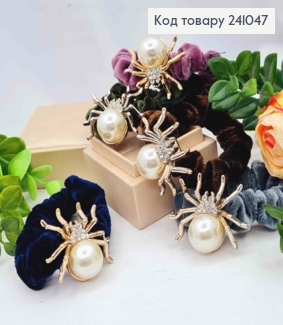 Резинка велюр 6см з Павучком в асортименті  241047 фото