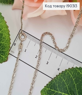 Цепочка родимая, Улиточное плетение, дл. 45см, шир. 2мм, Xuping 18К 190313 фото