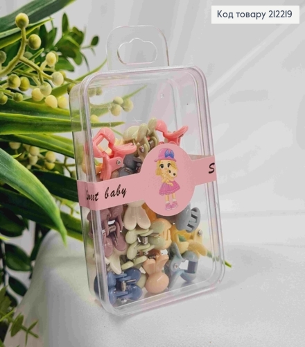 Набор мини-крабов (20шт/уп), "Зайчик", Пастельных цветов. 212219 фото 1