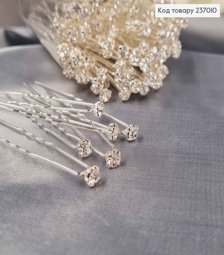 Шпилька - ухват  с  камнем 0,5см в огранке 237010 фото 2