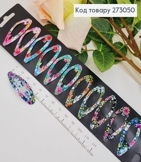 Заколка тик так детский цветной  в асс. 12 шт / уп. 273050 фото