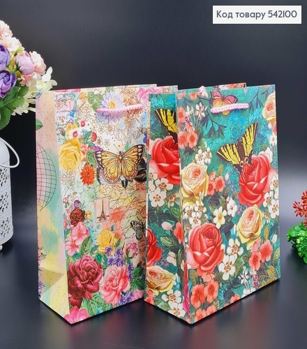 Пакет паперовий "Літній Сад", 18х23х8см, в асорт. 542100 фото 3