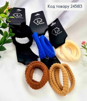 Резинка 2шт на планшетці, мікрофібра, Пастельні кольори в асортименті, 5см 245183 фото