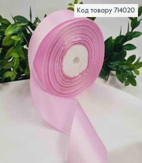 Лента атласная Розово-сиреневая (цвет 045), ширина 4см, длина 36 ярдов (33м) 714020 фото