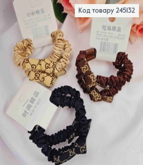 Резинка жатка "ГУЧИ", 6см, пастельные цвета в ассортименте 245132 фото