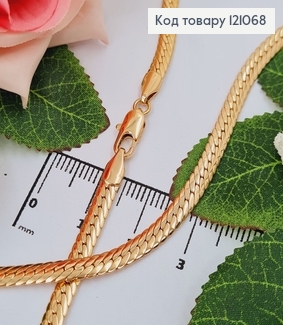 Цепочка двойное плоское плетение, 4мм, длин.50см  Xuping 18K 121068 фото