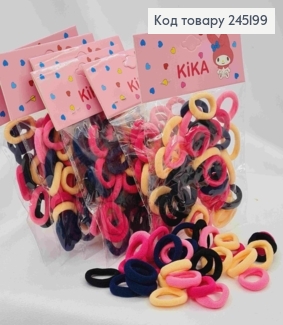 Резинка-мікрофібра (30шт/уп), Кольорові Темні, 2см 245199 фото