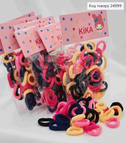 Резинка-микрофибра (30шт/уп), Цветные Темные, 2см 245199 фото 1