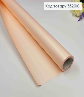 Пленка двухсторонняя "Бархат перламутр" матовая, цвет ВАНИЛЬНЫЙ, рулон 68см*8м,плотная 70мкр 352016 фото