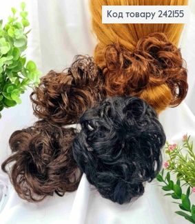 Резинка - шиньон для волос, цвета в ассортименте. 242155 фото
