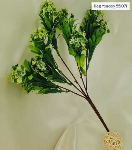 Искусственный цветок незабудка пластик из 5 веточек на металлическом стержне 35см 551071 фото 1