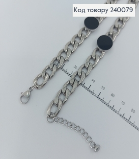 Браслет 17,5+3см     Stainless Steel 240079 фото