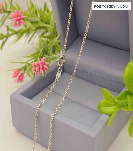 Цепочка родованная, ЯКОРНОЕ плетение, длина 45см, ширина 1мм, Xuping 190510 фото 1