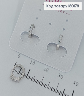 Серьги   кольца 0,8см медзолото  Xuping 180178 фото