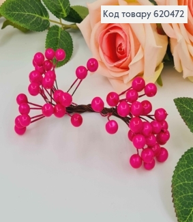 Пучок веточек Калины РОЖЕВАЯ, 13см, 25веточек (50бубочек) диам. 8мм 285016 фото