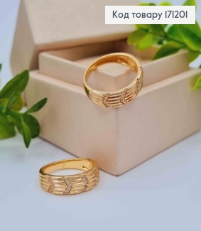 Кольцо украшено Блестящими камнями, Xuping 18К 171201 фото