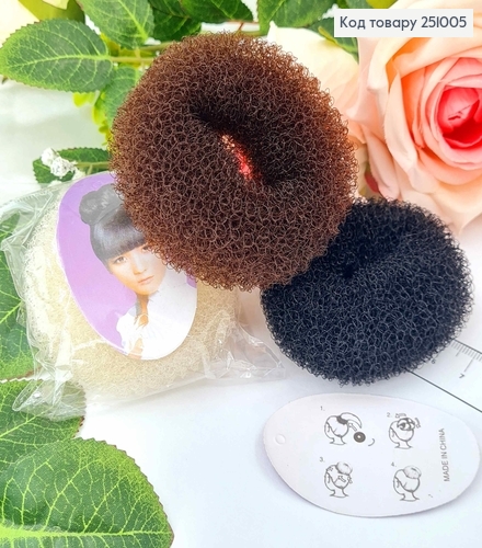 Мочалка бублик №5 для гульки 6 см в ассорт. 255005 фото 1