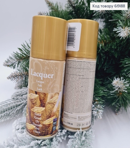 Краска для Новогоднего декора, ЗОЛОТО, 150мл 619188 фото 1