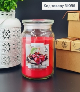 Аромасвечи в банке BISPOL  Вишня Шоколад  500 г / 100 часов 311056 фото
