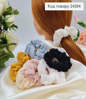 Резинка объемная, с люрексом, 10см, цвета в ассорт. 242114 фото