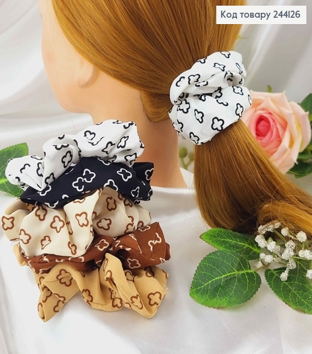 Резинка "Van Cleef", тканина об'ємна, в асорт. 244126 фото 1